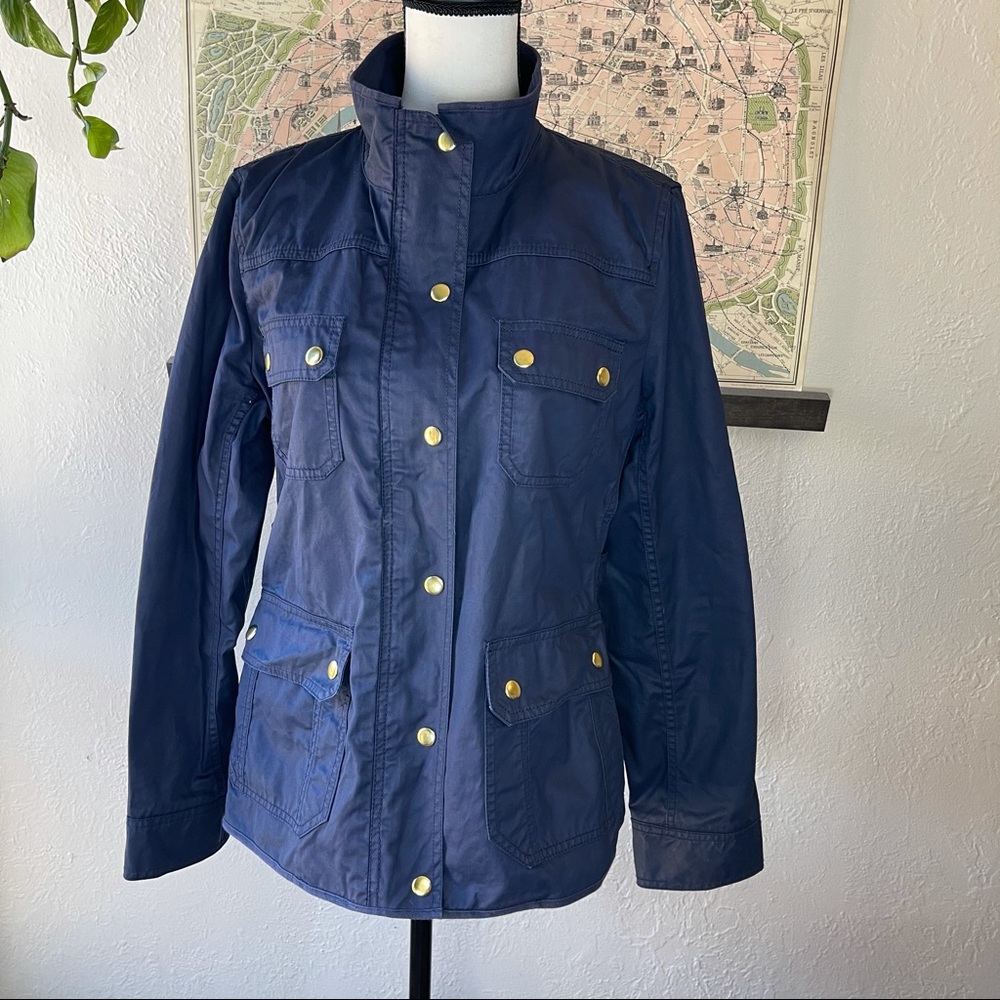 J. Crew navy blue cargo jacket